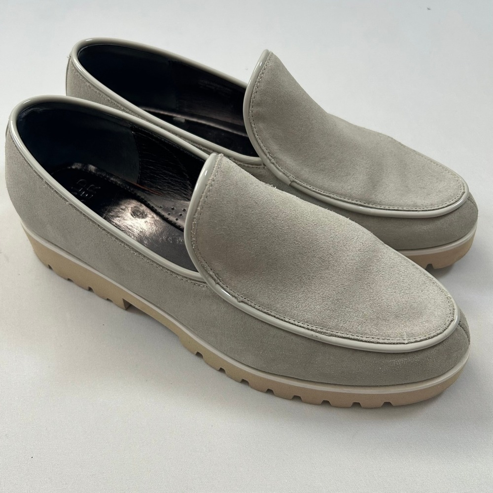 Donald Pliner Eclipse Loafers Womens 11M‎ Gray Suede Platform Lug Sole Comfort